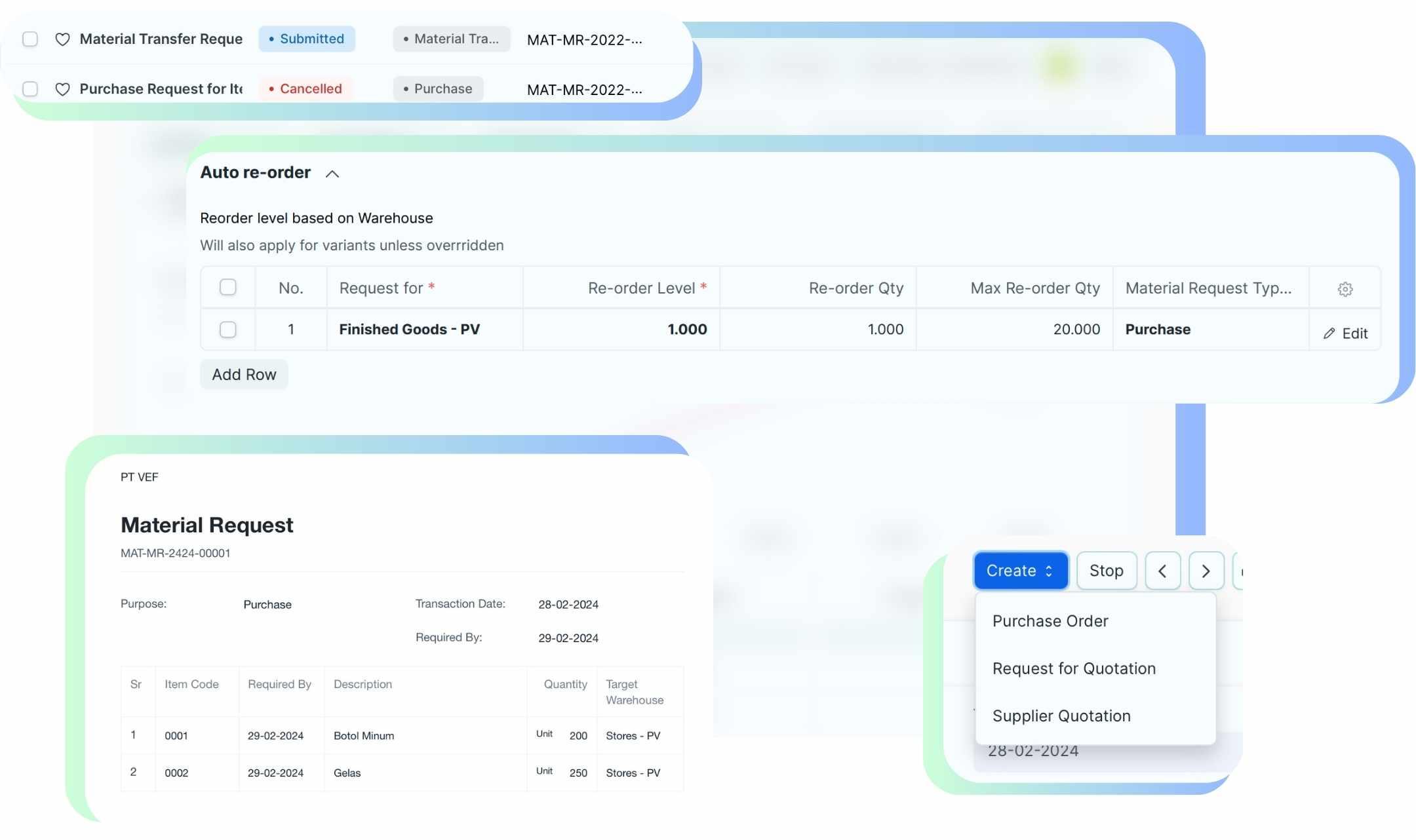 Material Request, untuk menjaga Supply-Chain Anda dalam kondisi optimal: